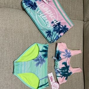 Little Girls Bikini Set with bag
